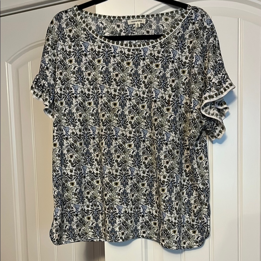 Max Studio vintage print Floral Print Women's Top